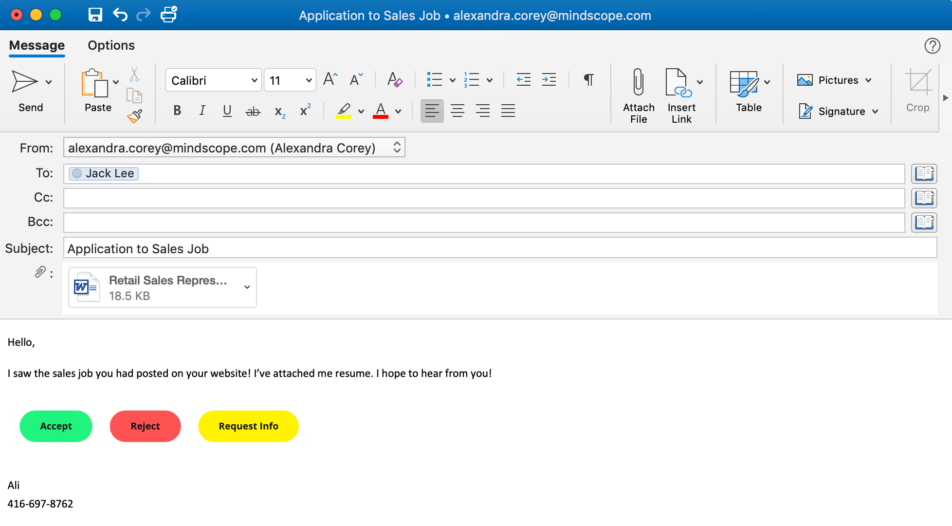 ui applicant processing buttons